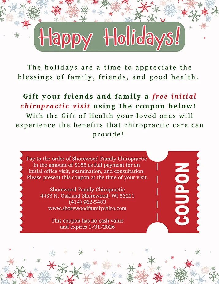 Chiropractic Shorewood WI GOH 2025 Blog Coupon