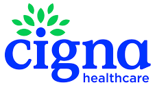 The Cigna Healthcare logo, featuring the word ‘cigna’ in bold blue lowercase letters