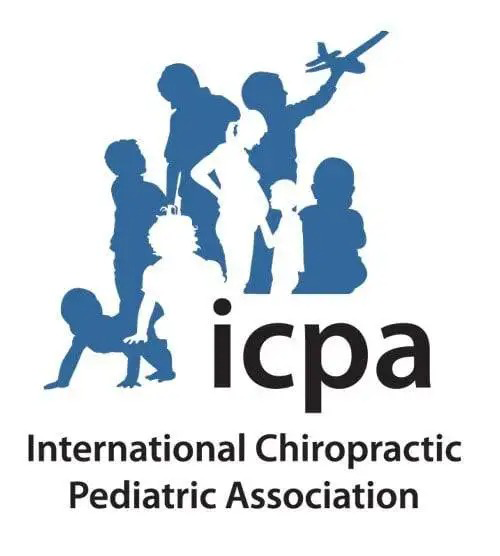 Logo featuring silhouettes of several children in various poses