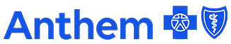 The Anthem logo, featuring the word ‘Anthem’ in blue lettering 